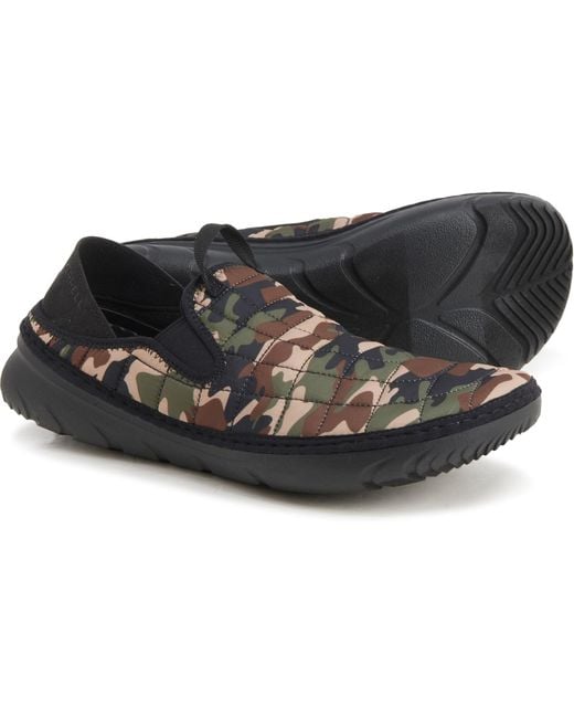 Merrell Synthetic Hut Moc Quilted Shoes in Camo (Black) for Men | Lyst