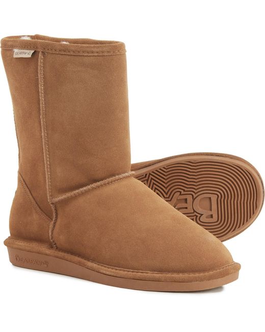 BEARPAW Eva Short Boots in Brown | Lyst