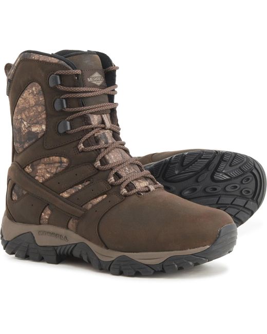 Merrell Leather 8? Moab Timber Thermo Sr Primaloft(r) Work Boots in Camo (Brown) for Men | Lyst