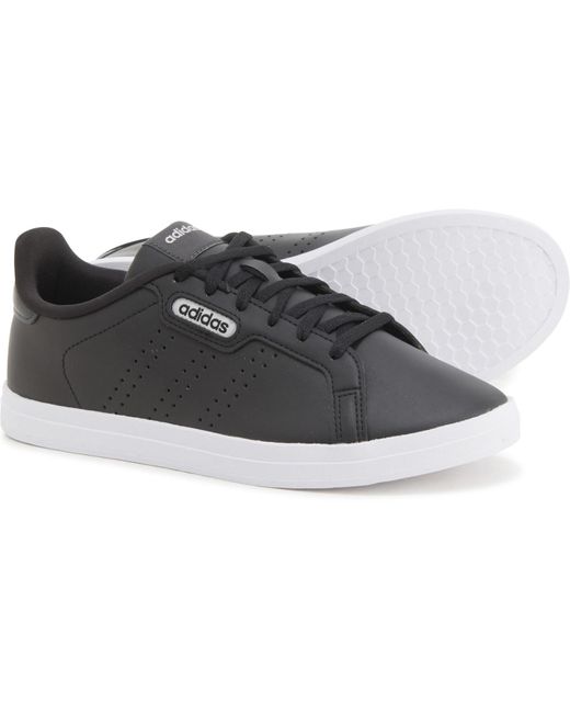 adidas Rubber Courtpoint Base Casual Sneakers in Black | Lyst
