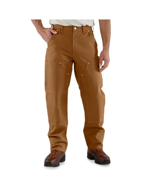 Carhartt Cotton B01 Duck Utility Work Pants in Brown for Men Lyst