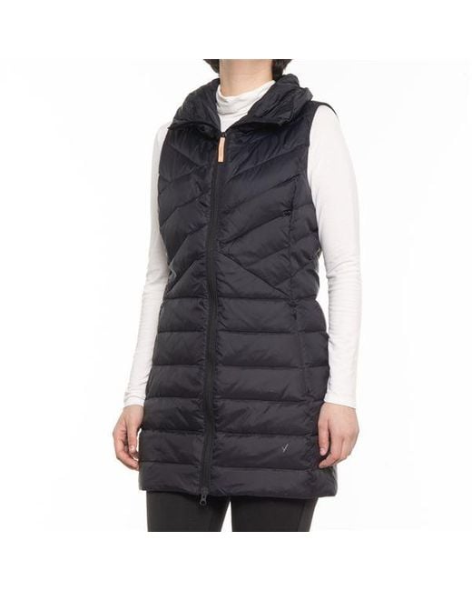 INDYEVA Synthetic Kapa Insulator Long Down Vest in Amber (Yellow) Lyst