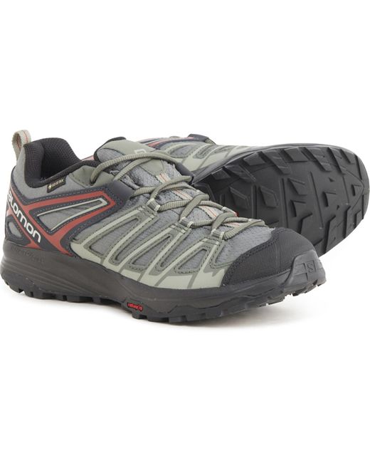 Salomon X Crest Goretex(r) Hiking Shoes in Gray for Men Lyst