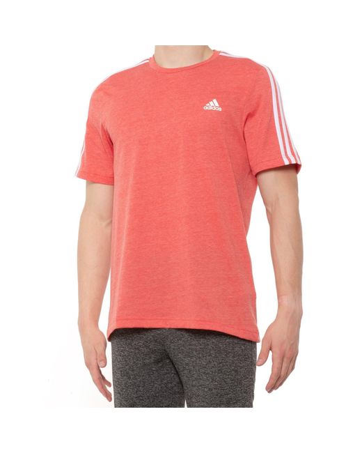 adidas 3-stripes Pes T-shirt in Vivid Red (Red) for Men | Lyst