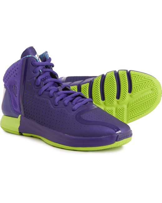 Adidas Purple D Rose 4 Restomod Basketball Shoes for men