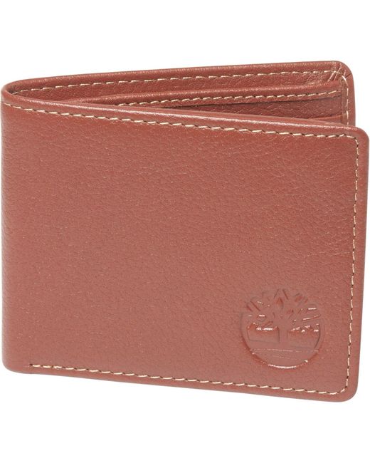 Timberland Leather Elantra Passcase Wallet in Light Brown (Brown) for
