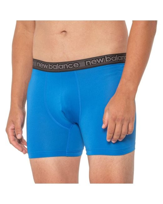 New Balance Premium Sportperformance Boxer Briefs in Blue for Men Lyst