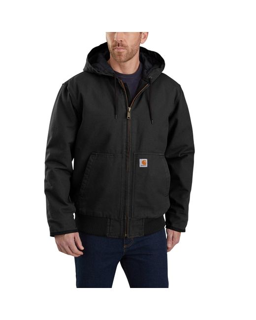 Carhartt Hoodie Men's Quilted Flannel-Lined Work Jacket