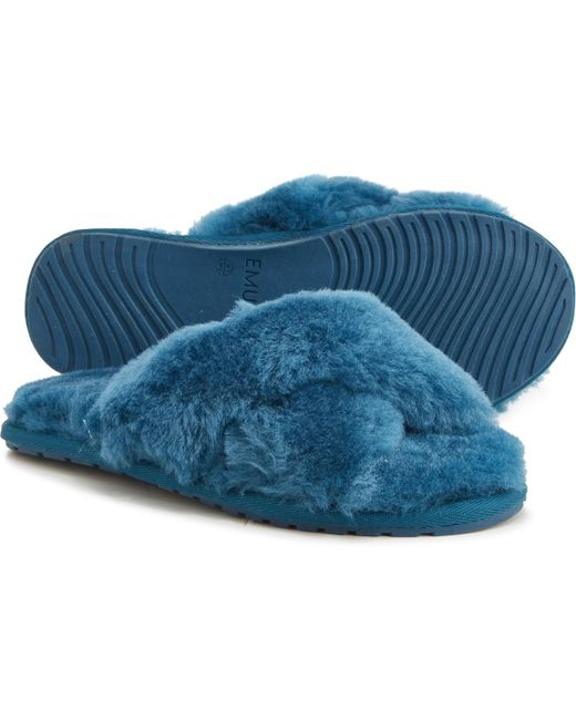 EMU Mayberry Sheepskin Slippers in Teal (Blue) Lyst