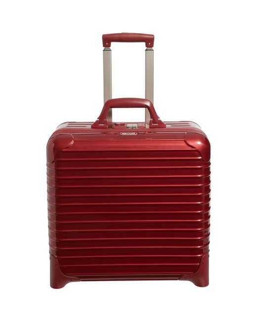RIMOWA 16" Salsa Deluxe Business Trolley Multiwheel® Spinner Suitcase in  Red | Lyst