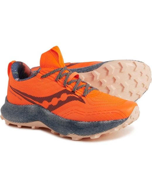 Saucony Endorphin Trail Running Shoes in Orange for Men Lyst