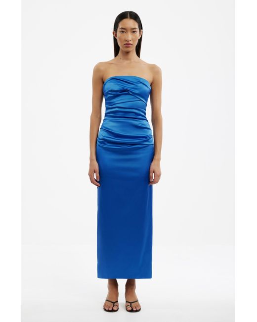 blue color dress online Whispering Muse Floral Mini Dress In Ocean Blue M / ocean-blue