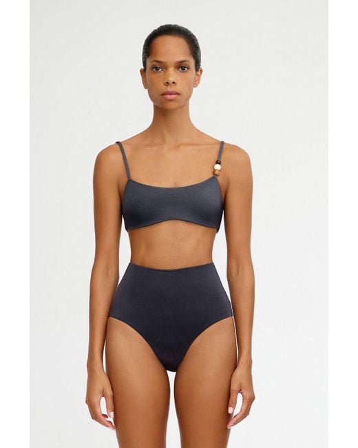 SO ONLINE AU Blue High Waist Lycra Brief