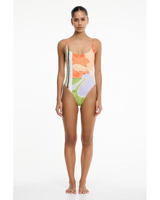 SO ONLINE AU Women's Enid Maillot High Stretch One-Piece Swimsuit For