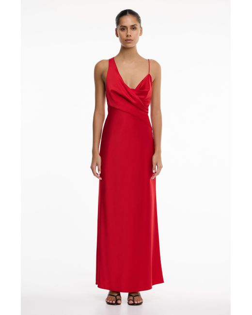 chinese dress ladies Deme by Gabriella Adriana Red Maxi Dress main image 0