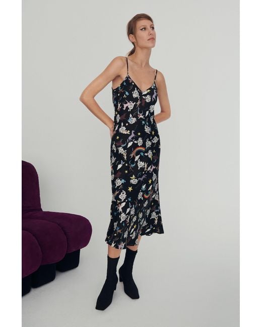 SILK LAUNDRY Silk 90s Slip Dress Lyst