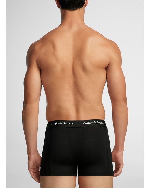 Jack & Jones Black 3" Original Studio Solid Trunk for men