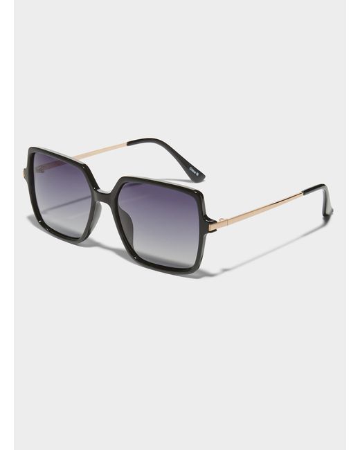 Simon's Blue Sabrina Polarized Square Sunglasses