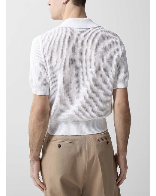 トップス EGONLab DIAMOND KNIT POLO EGONLab DIAMOND KNIT POLO