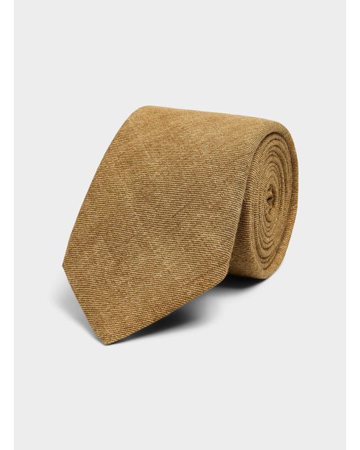 Boss Natural Nuanced Cotton And Wool Tie for men