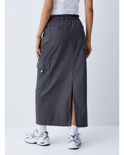 ONLY White Cargo Ripstop Fabric Skirt