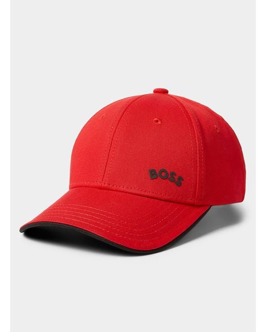 Hugo boss cap red new arrivals