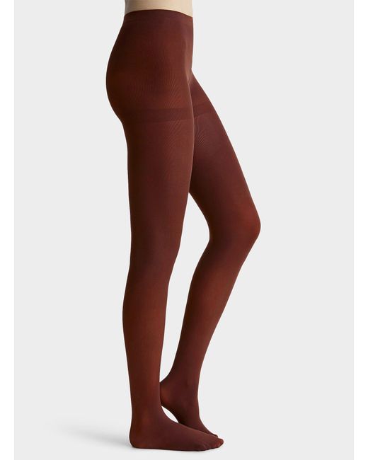 Simon's Gray Solid Colour Recycled Nylon Tights