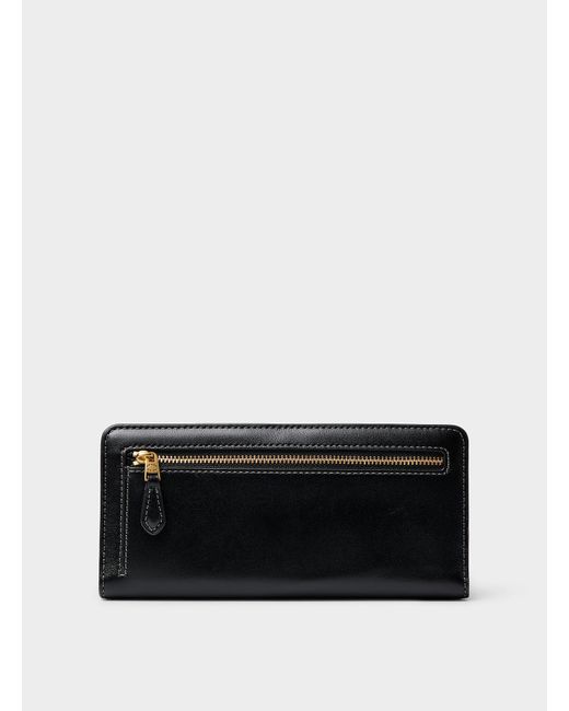 COACH Black Leather Thin Wallet