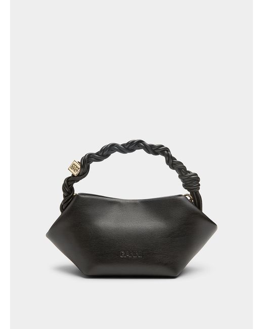 Ganni Black Recycled Leather Wallet