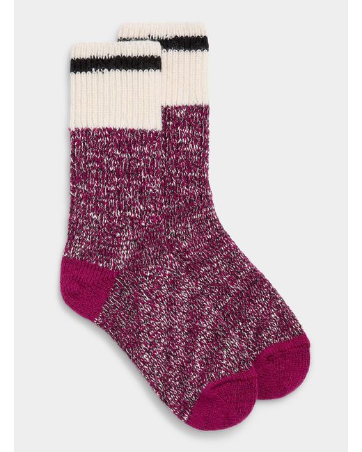 Simon's Purple Heathered Wool