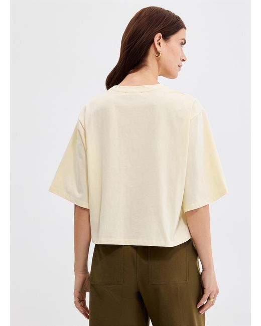 Sanctuary Natural Solid Cropped Boxy