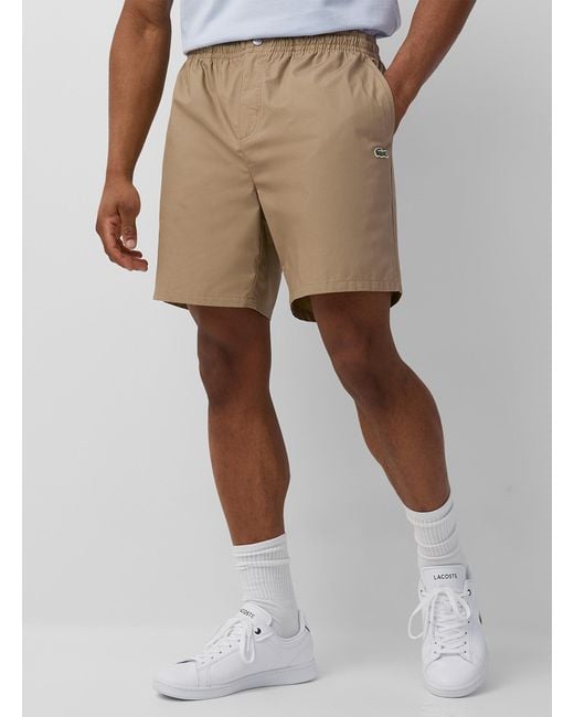 Lacoste Brown Lightweight Chino Short for men