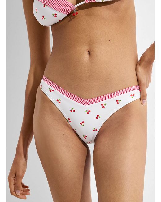 Simon's White Cherry And Gingham V