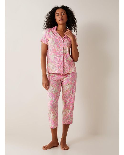Ralph Lauren Pink Invigorating Flowers Pyjama Set