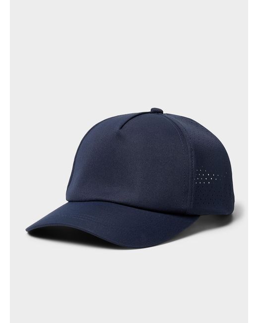 I.FIV5 Blue Perforated Weave Cap for men