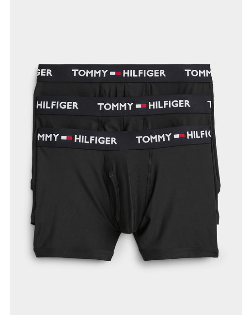 Tommy Hilfiger Solid Everyday Micro Trunks 3 in Black for Men | Lyst