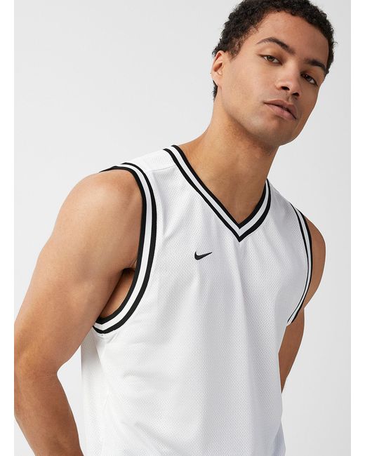 Nike White Dna Basketball Jersey for men