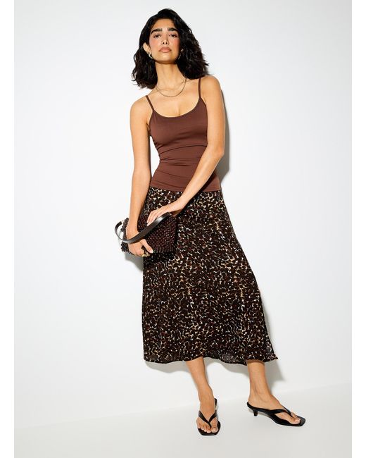 Icône Brown Solid Second Skin Cami