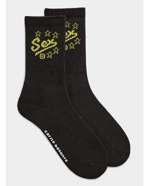 Carne Bollente Black Sex Socks for men