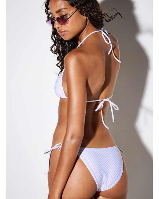 Simon's Multicolor Halter String Triangle Bra