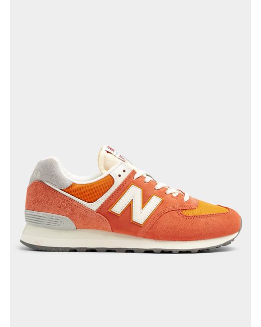 New Balance Orange 574 Sneakers Men for men
