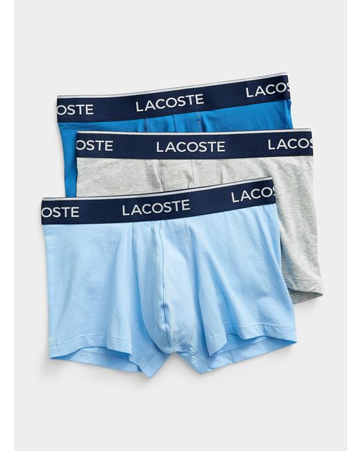 Lacoste Blue Solid Croc Trunks 3 for men