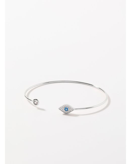 Simon's Natural Evil Eye Open Bangle
