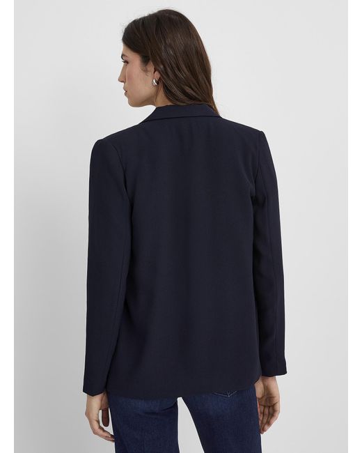 Soaked In Luxury Blue Shirley Open Blazer