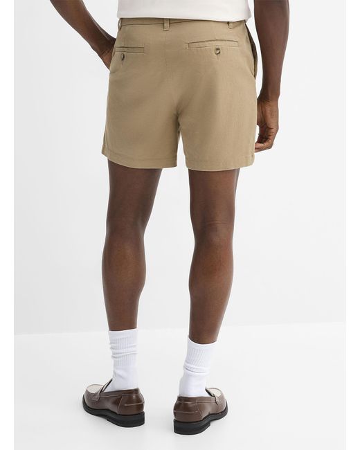 Le 31 White Chino Shorts Inseam: 6" for men