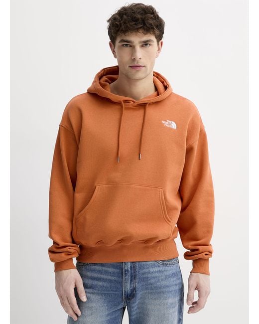 The North Face Orange Evolution Vintage Hoodie for men
