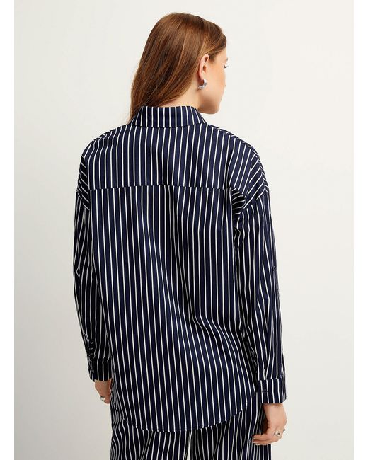 Icône Blue Loose Striped Shirt