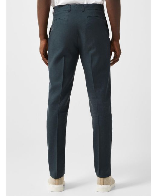 Zegna White Oasi Lino Dress Pant for men