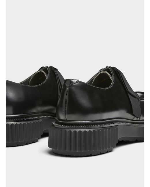 Undercover Black Decorative Bow Derby Shoes Men for men