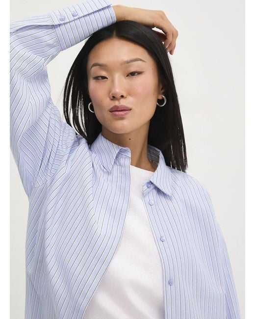 JJXX White Caro Loose Striped Shirt